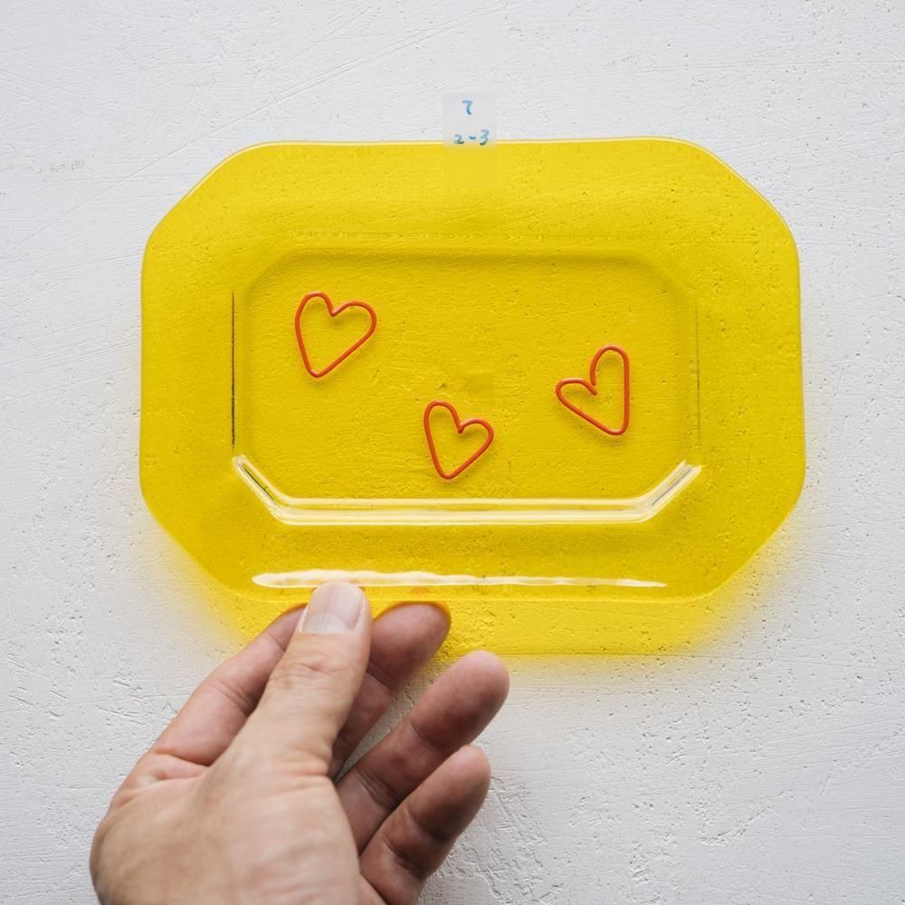 （2025年7月）【1点もの】天気雨　隅切皿　て2-3