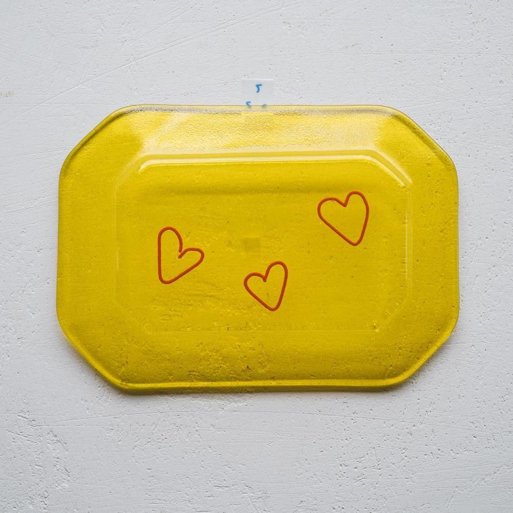 （2025年7月）【1点もの】天気雨　隅切皿　て2-3