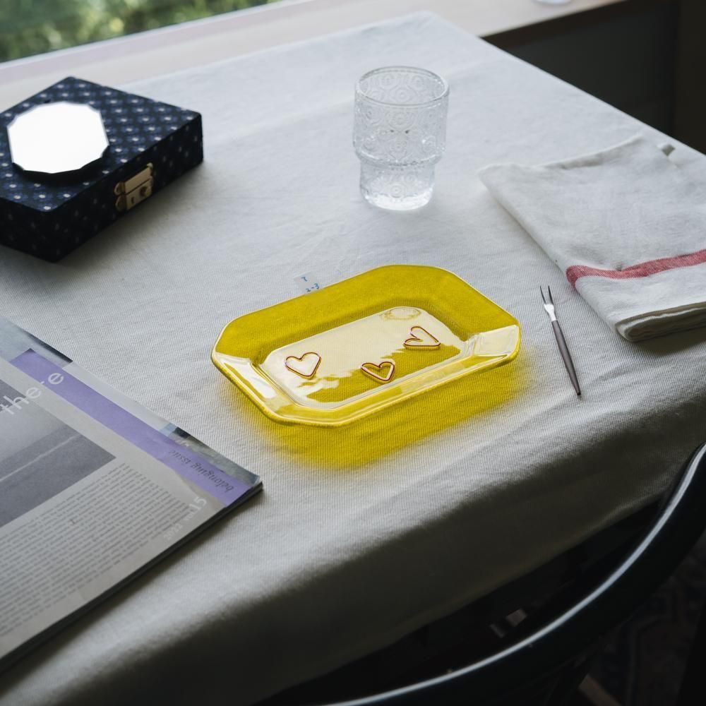 （2025年7月）【1点もの】天気雨　隅切皿　て2-3