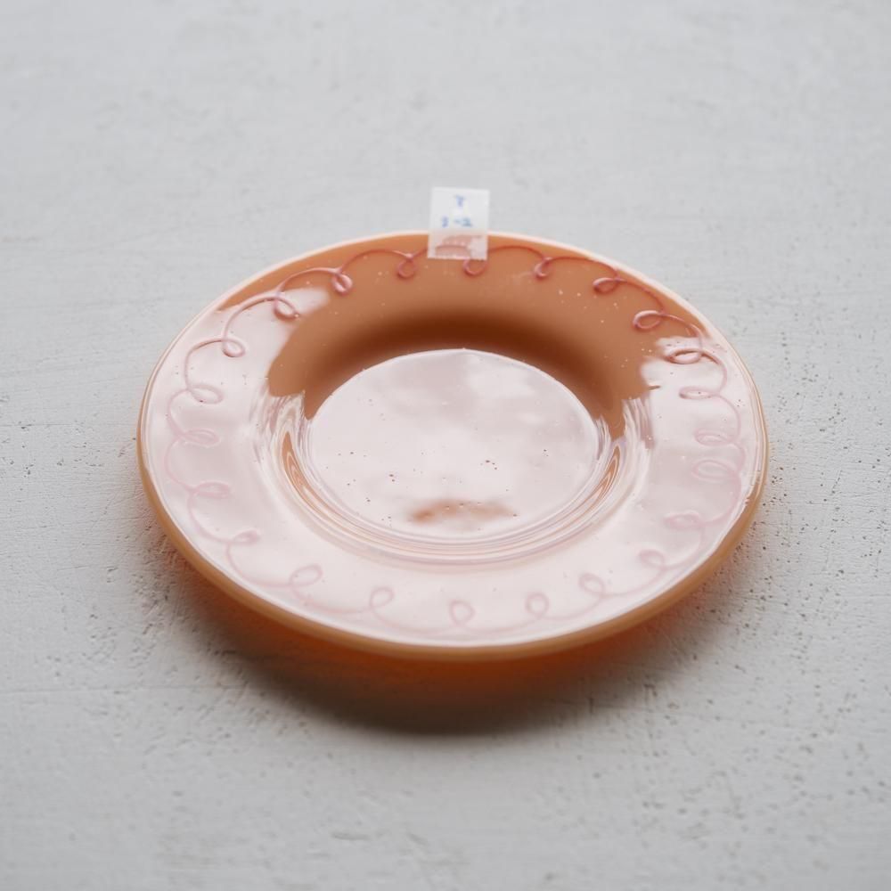 （2025年7月）天気雨　絵付けリム皿　て3-2