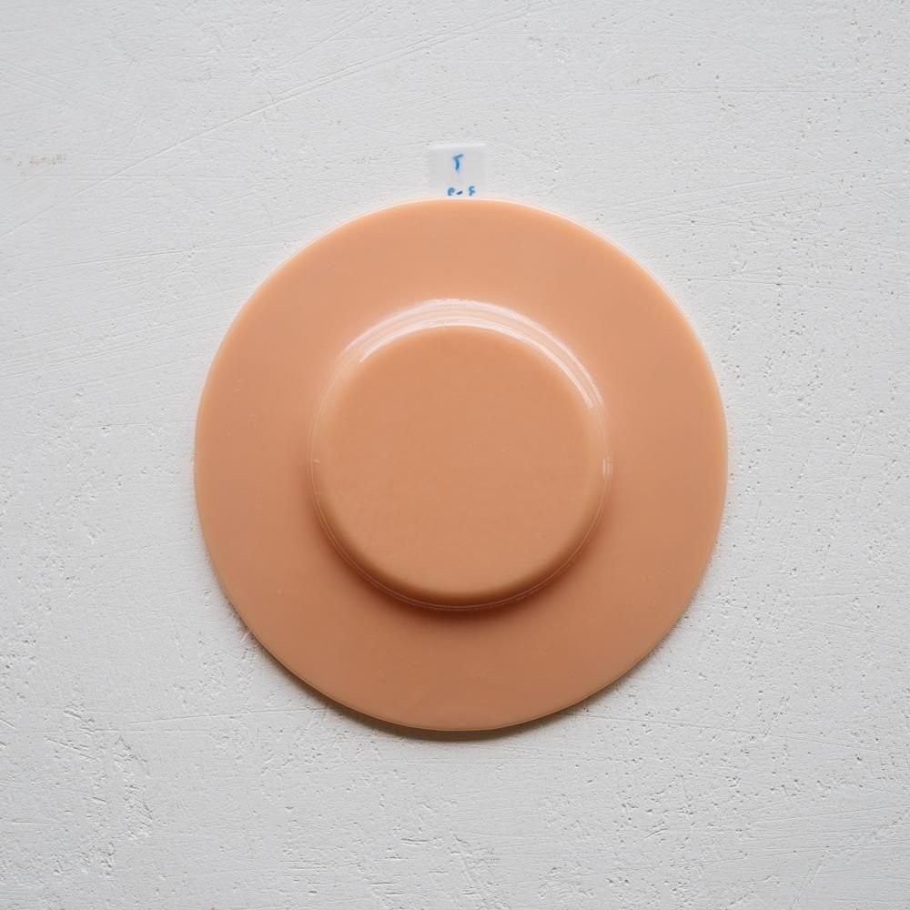 （2025年7月）天気雨　絵付けリム皿　て3-2