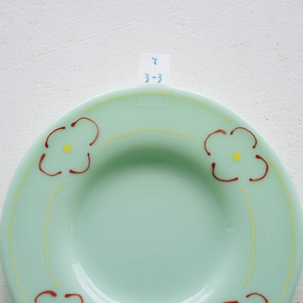 （2025年7月）【1点もの】天気雨　絵付けリム皿　て3-3