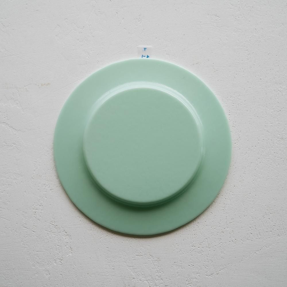 （2025年7月）【1点もの】天気雨　絵付けリム皿　て4-1