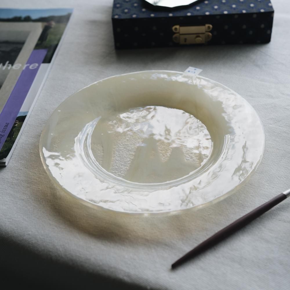 （2025年7月）【1点もの】天気雨　リム皿　て5-1