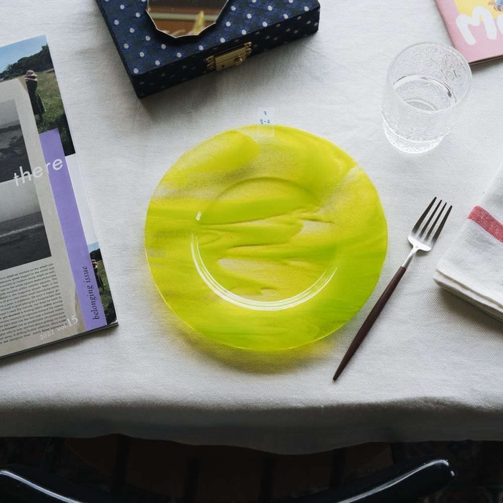 （2025年7月）【1点もの】天気雨　リム皿　て5-2