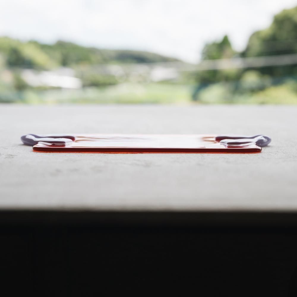 （2025年7月）【1点もの】天気雨　リボントレー・おやつトレーM　て8-3