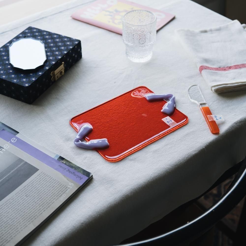 （2025年7月）【1点もの】天気雨　リボントレー・おやつトレーM　て8-3