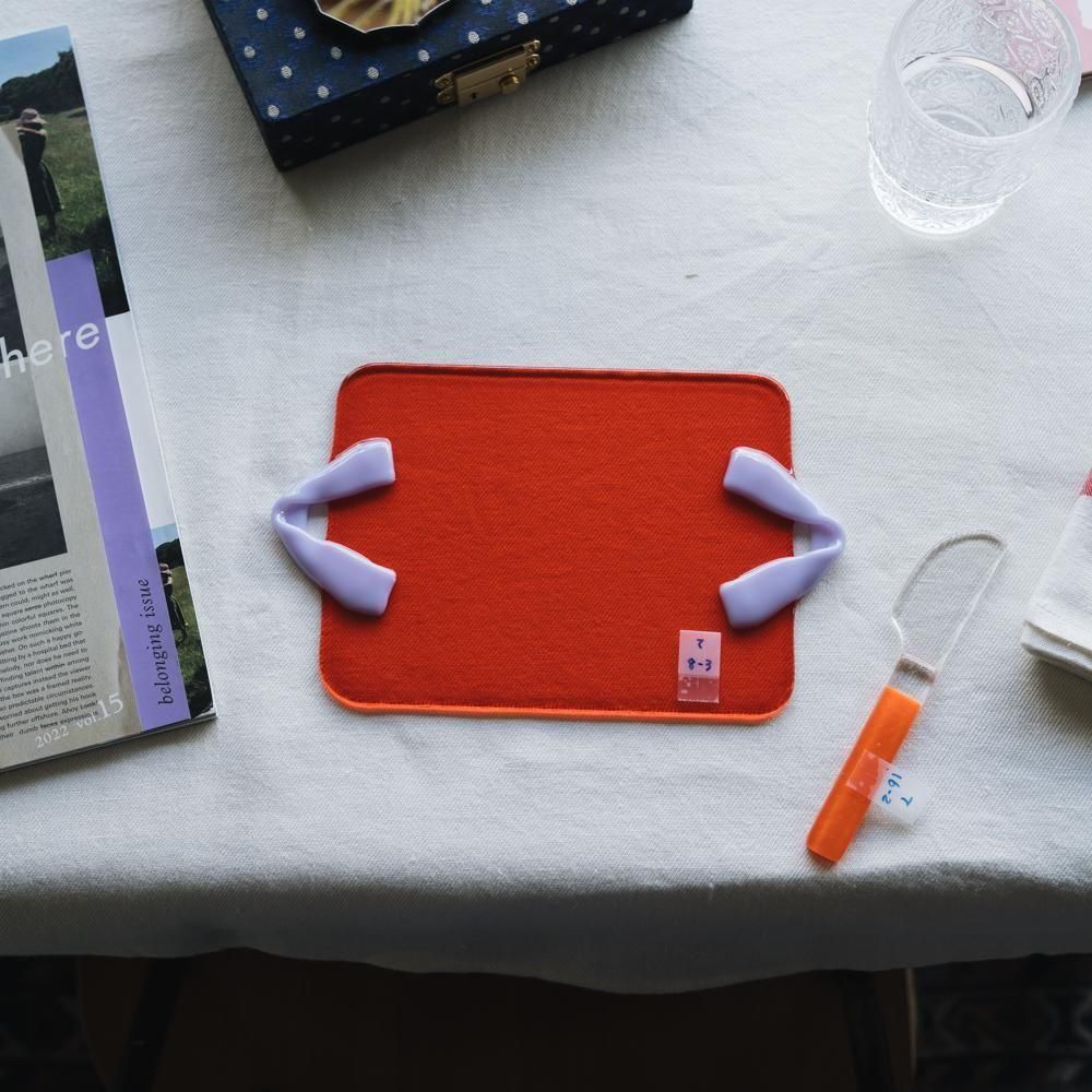 （2025年7月）【1点もの】天気雨　リボントレー・おやつトレーM　て8-3