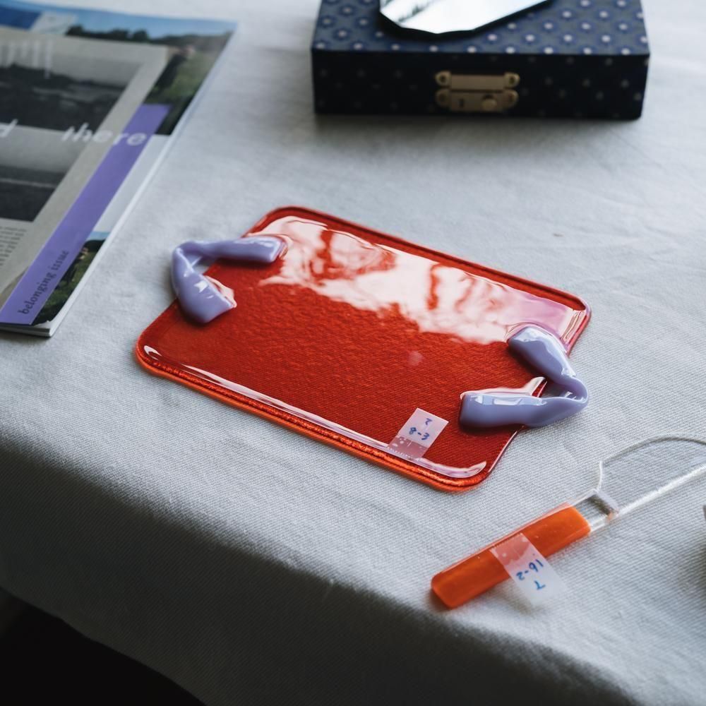 （2025年7月）【1点もの】天気雨　リボントレー・おやつトレーM　て8-3