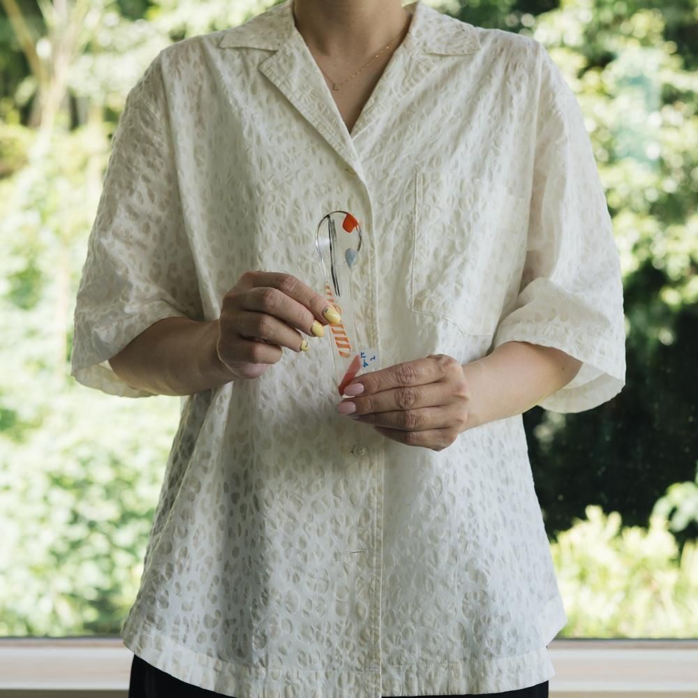 （2025年7月）【1点もの】天気雨　パッチワークスプーン　て21-4