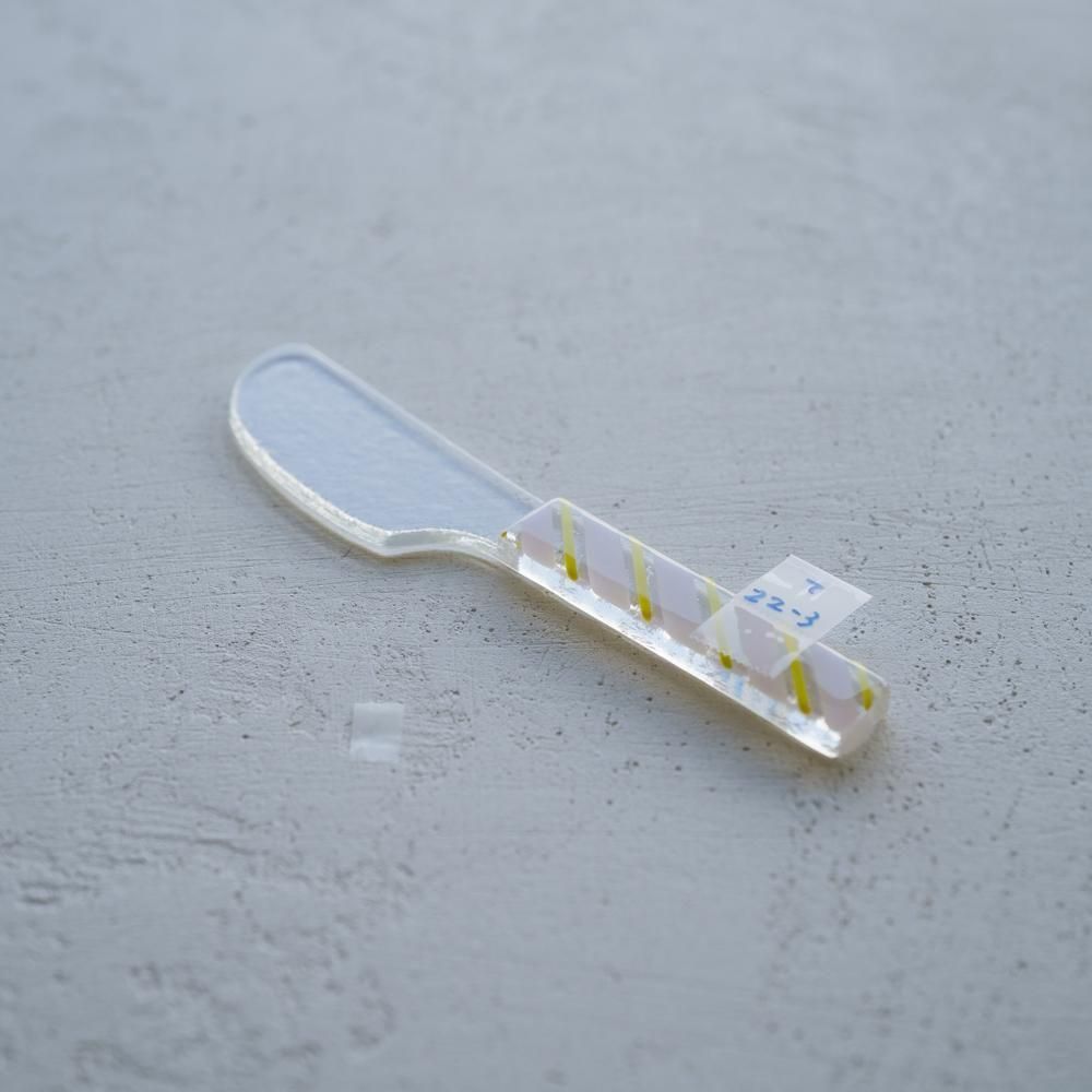 （2025年7月）【1点もの】天気雨　パッチワークジャムナイフ　て22-3