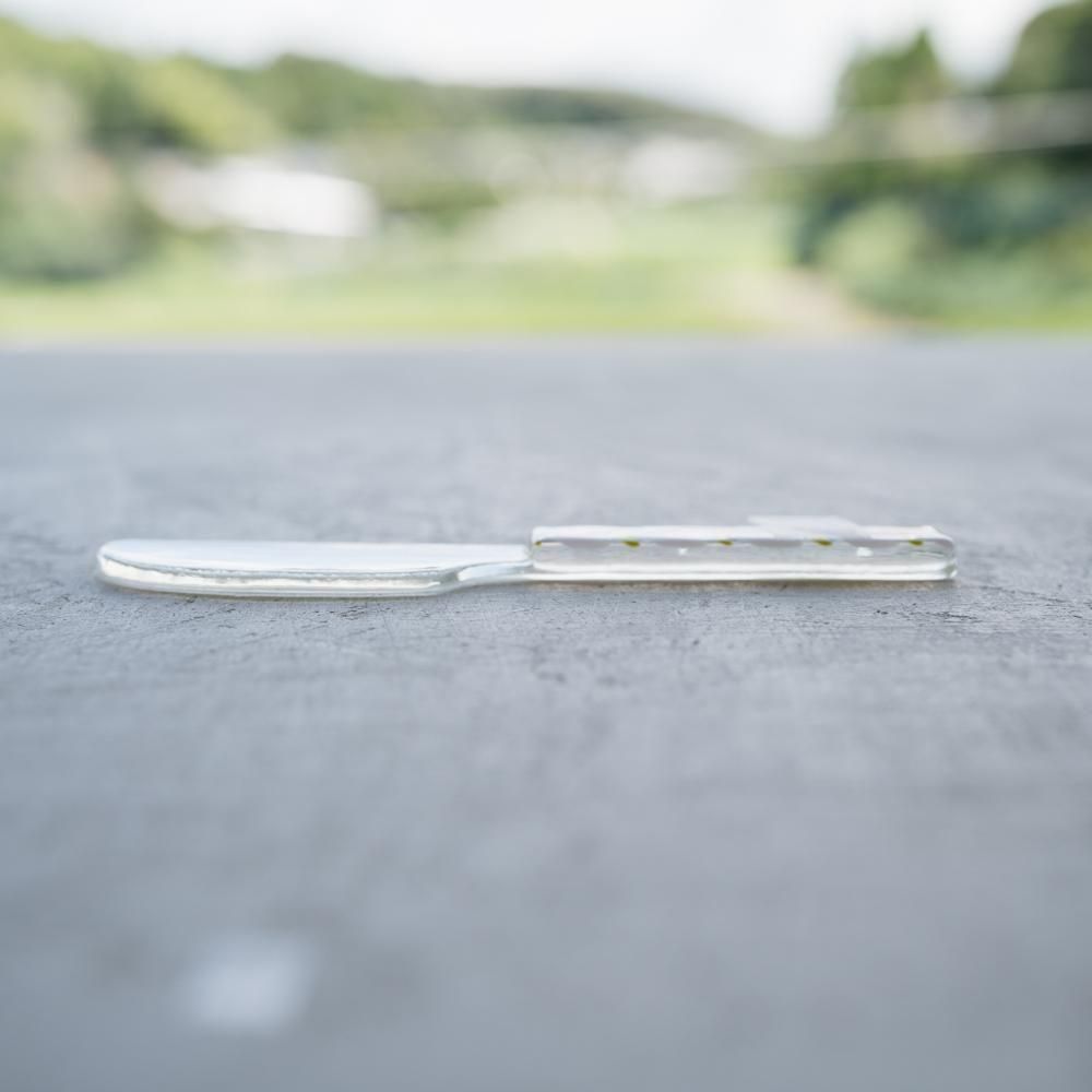 （2025年7月）【1点もの】天気雨　パッチワークジャムナイフ　て22-3