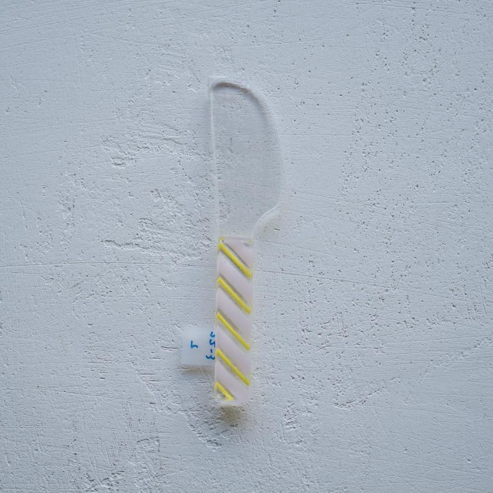 （2025年7月）【1点もの】天気雨　パッチワークジャムナイフ　て22-3