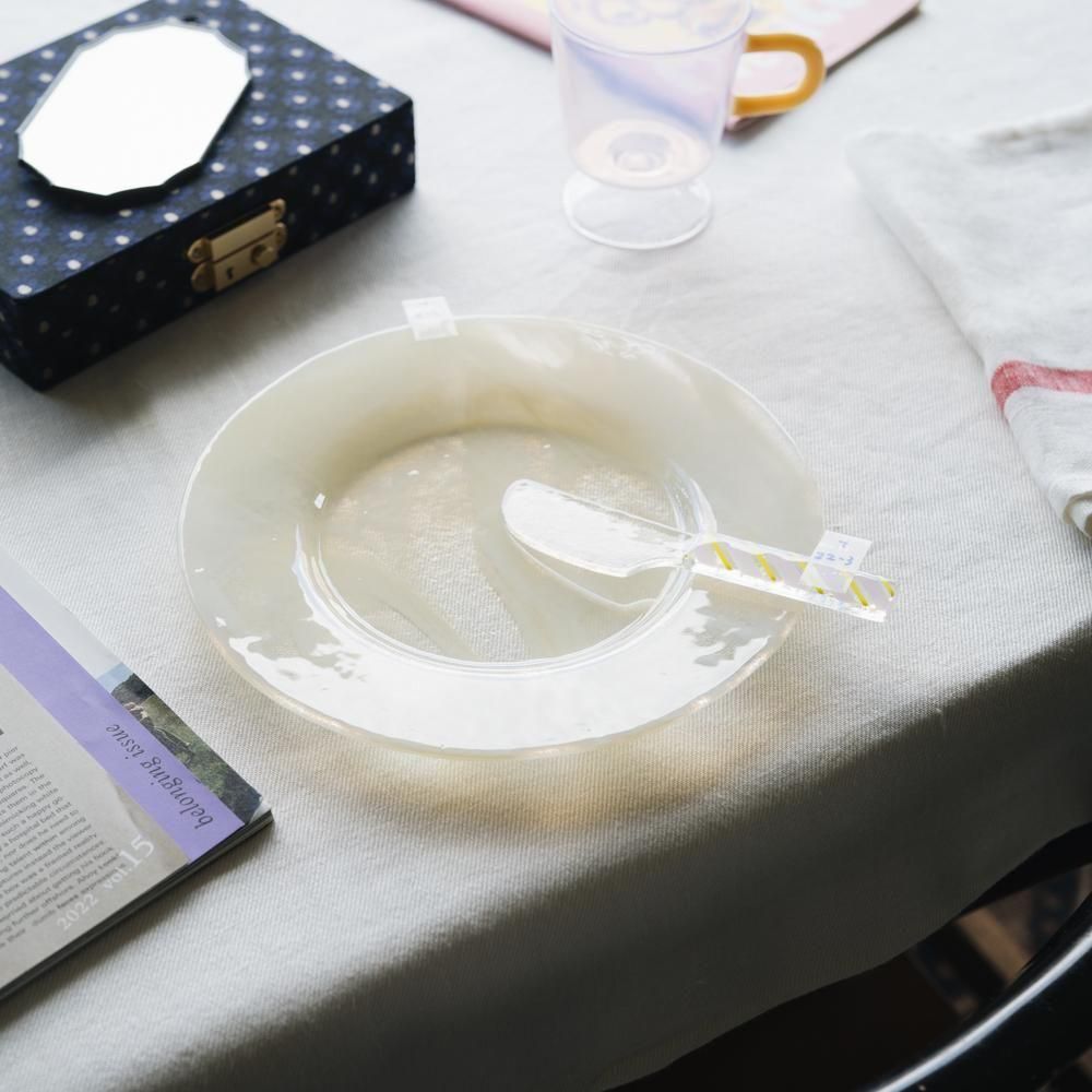 （2025年7月）【1点もの】天気雨　パッチワークジャムナイフ　て22-3