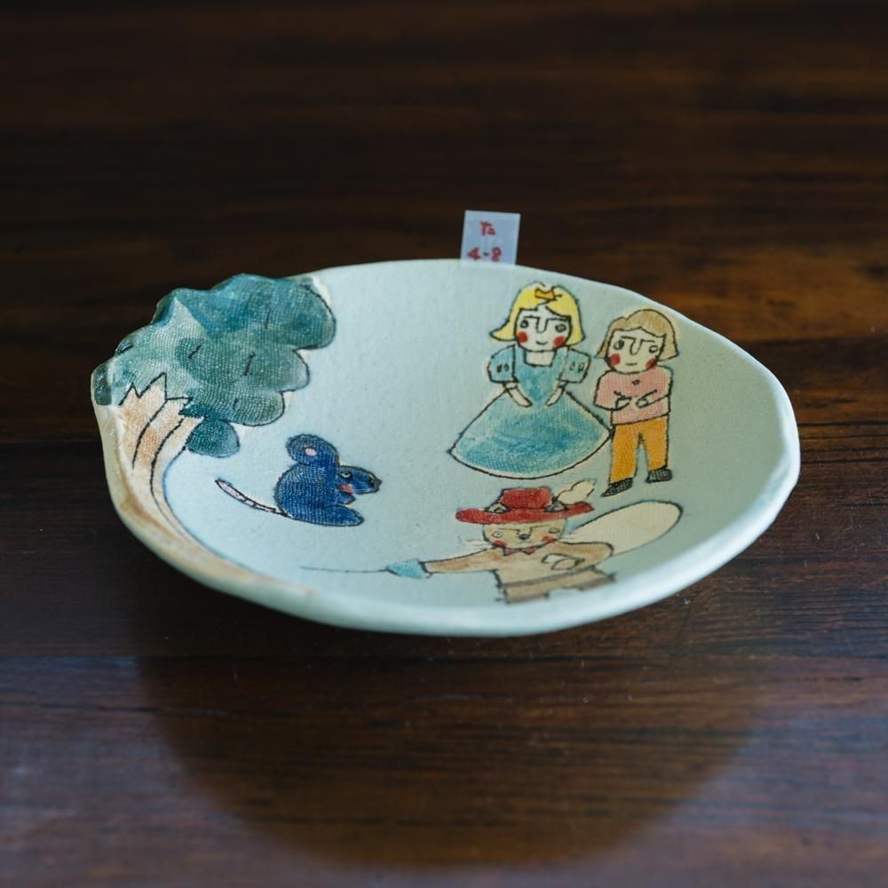 (2025年7月) 【1点もの】竹内礼　どうぶつさんシリーズプレート　（た4-8）