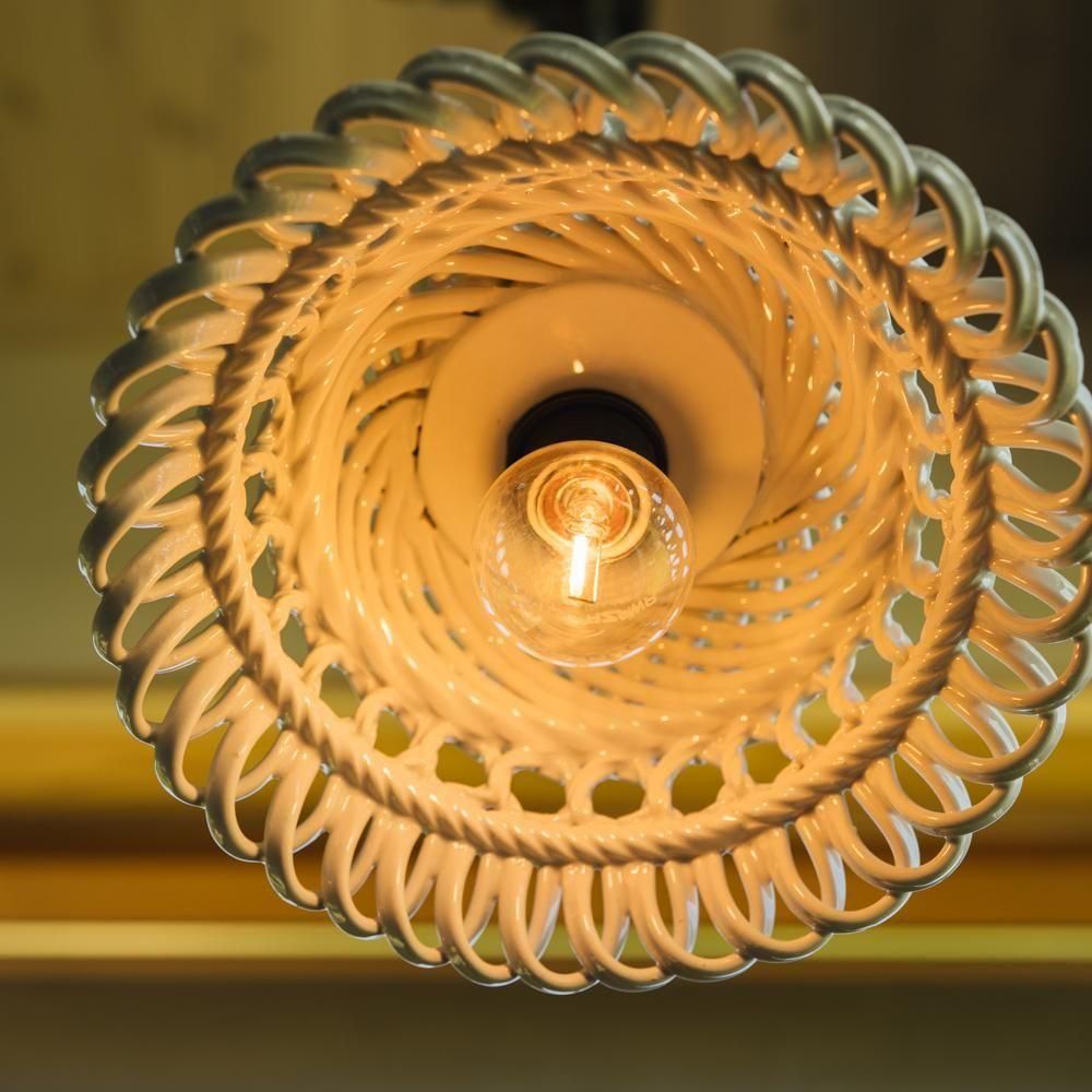 （2025年7月）【1点もの】燈月　イタリアパニエ陶器 E17　h8