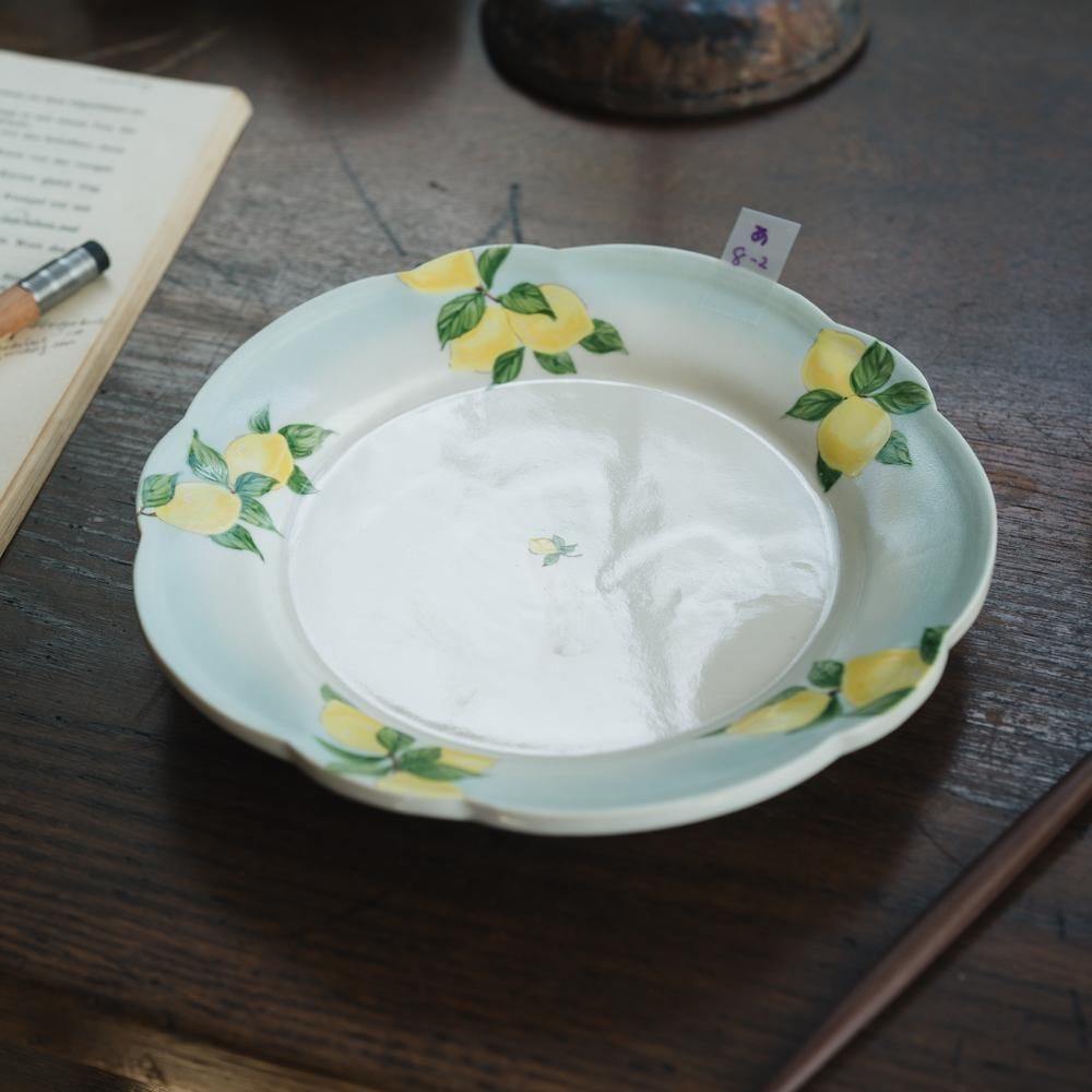 阿部慎太朗さん　レモン　蓋付き陶器 阿部慎太朗さん レモン 蓋付き陶器