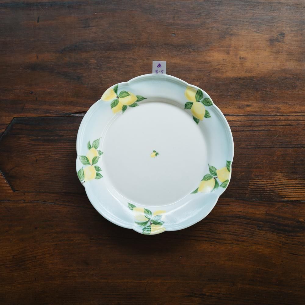 阿部慎太朗さん　檸檬の花リムプレート 作家さんの器と暮らしにまつわる道具のお店｜イロドリ｜オンラインストア