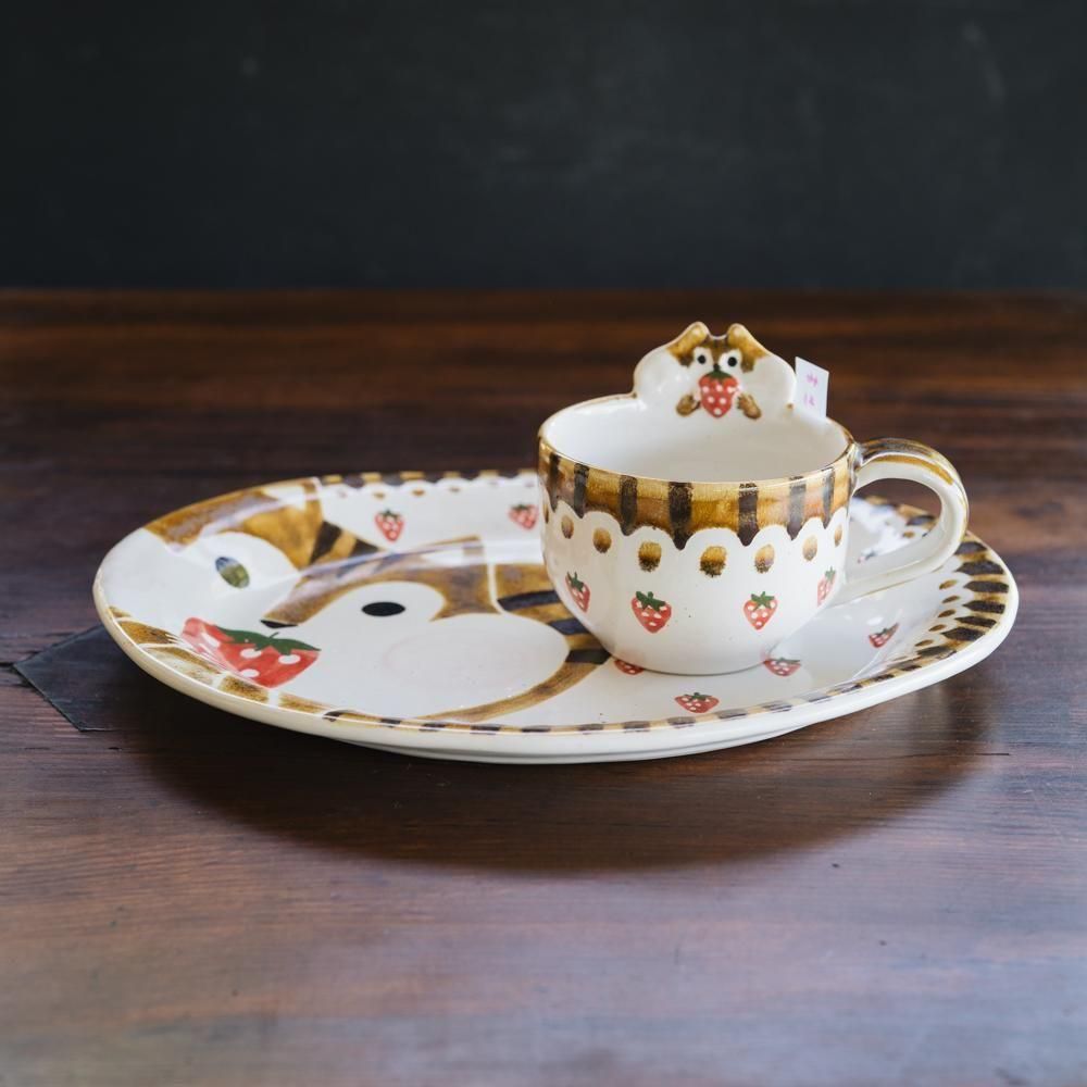 本田あつみ イチゴ小鉢とスプーンセット 本田あつみ イチゴ小鉢とスプーンセット ふくらベンリーがま口