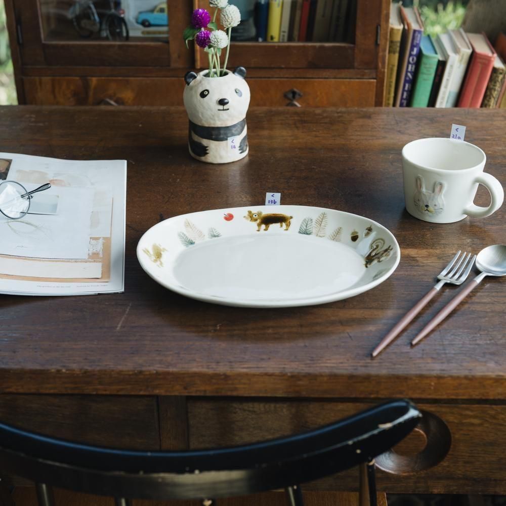 torobi. ラッコ　お皿　作家もの　リス　うたたねきつね　日本作家 torobi. ラッコ お皿 作家もの リス うたたねきつね 日本作家