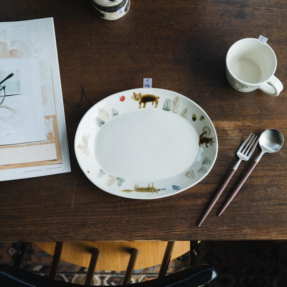 torobi. ラッコ お皿 作家もの リス うたたねきつね 日本作家 Amazon