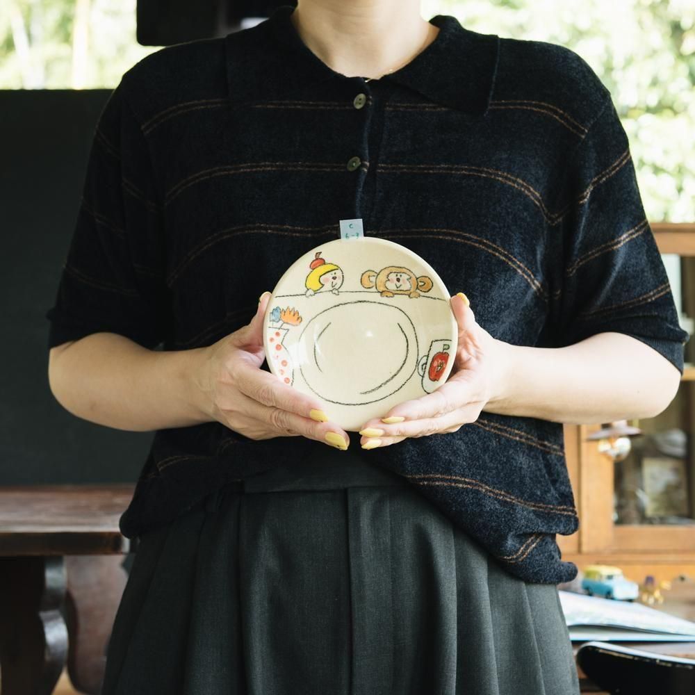 メロガッパ　絵しりとり皿 作家さんの器と暮らしにまつわる道具のお店｜イロドリ