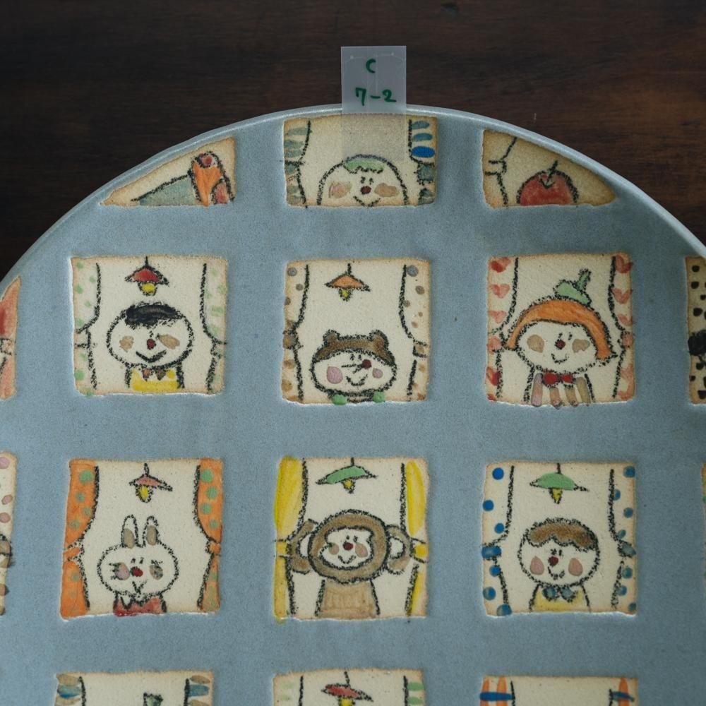 メロガッパ　絵しりとり皿 作家さんの器と暮らしにまつわる道具のお店｜イロドリ