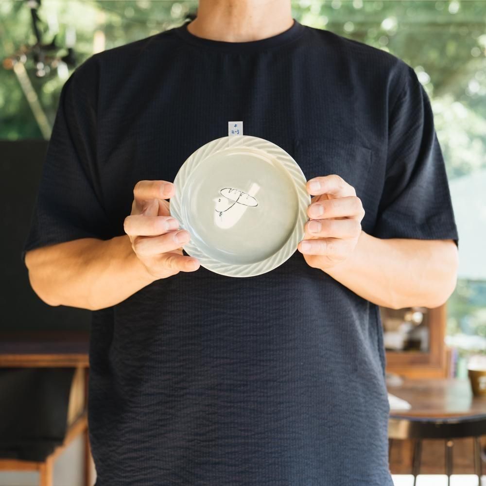 メロガッパ　絵しりとり皿 メロガッパ 絵しりとり皿