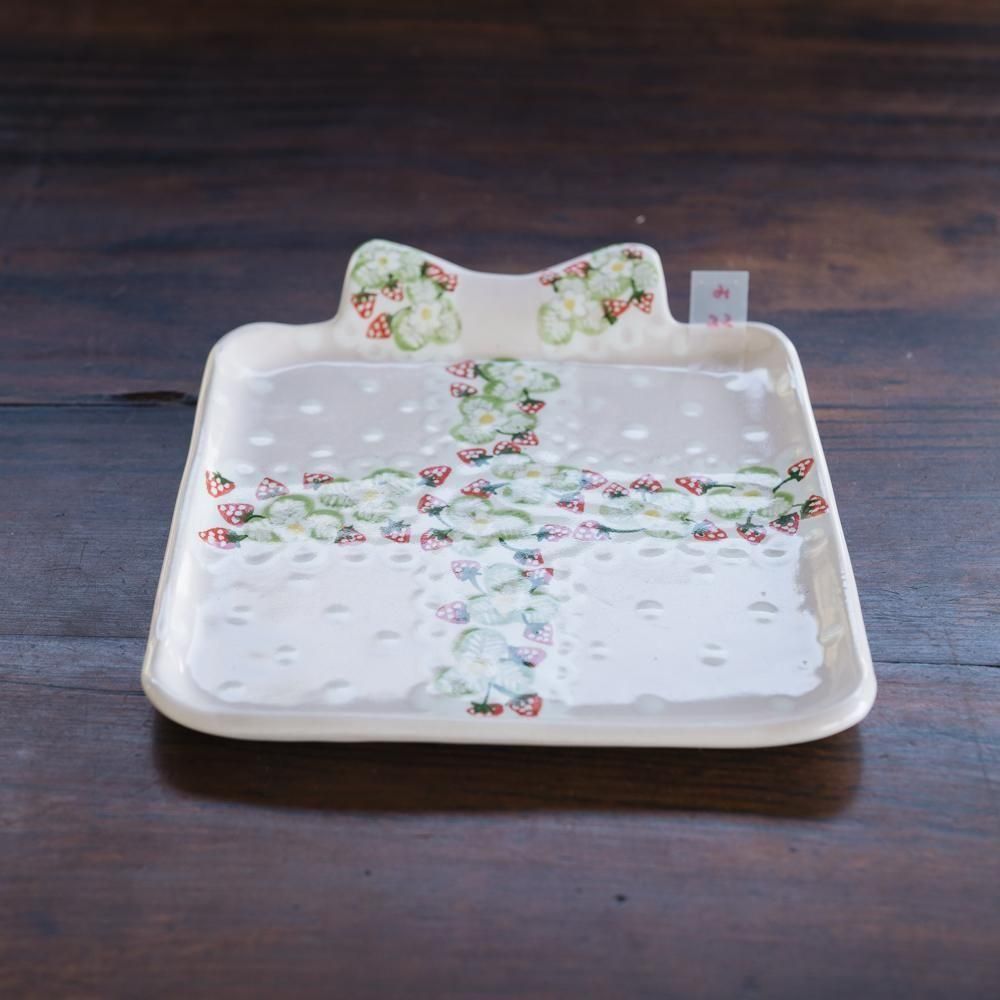 レア‼️ポーリッシュポタリー好きさんに ハリネズミお皿 4枚セット 三浦愛子作 レア‼️ポーリッシュポタリー好きさんに ハリネズミお皿 4枚