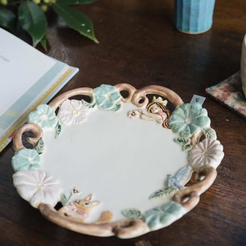 伊ナポリ　カゾラーロ社の陶器の丸皿x12枚 伊ナポリ カゾラーロ社の陶器の丸皿x12枚