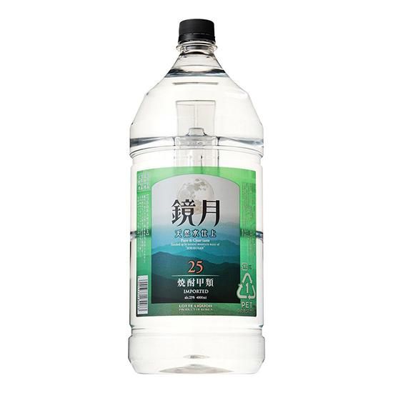 サントリー　鏡月グリーン25度　業務用★5Ｌ　4本/1ケース 鏡月 Green グリーン 25度 4L ペット 1ケース（4本） 韓国焼酎