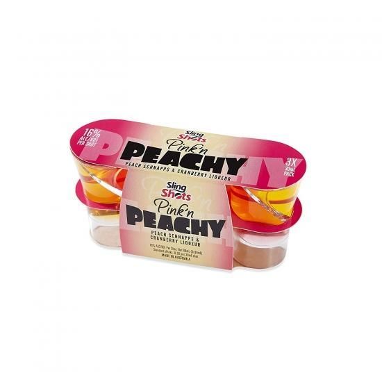 スリングショット ピンクピーチ 1パック 30ml 3個 16 キュール Sling Shots Pink N Peachy ショット飲み クラブ バー 京都の業務用酒販ふじまつ ワイン 日本酒 洋酒 業務用酒販 業務用食品の通販