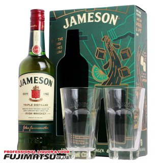 【グラス2脚付きボックスセット】ジョン ジェムソン 700ml ウイスキー アイルランド アイリッシュウイスキー JAMESON