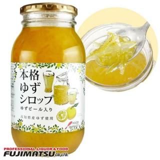 フードインパクト 本格ゆずシロップ ゆずピール入り 1100g ※8本まで1個口で発送可能