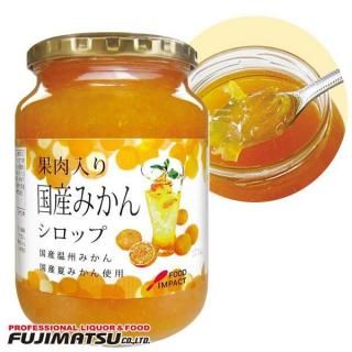 フードインパクト 果肉入り 国産みかんシロップ 940g ※6本まで1個口で発送可能