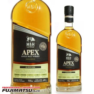 M&H APEX ex-Rye Cask 700ml (M＆H Ｍ＆Ｈ Ｍ&Ｈ) イスラエル産ウイスキー
