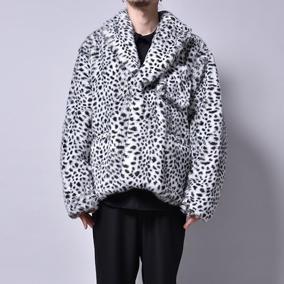 rin / Animal Fur Coat Jacket DALMATIAN