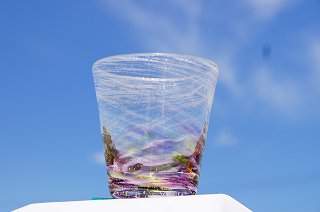 琉球グラス泡チップ＆コルクコースターセット