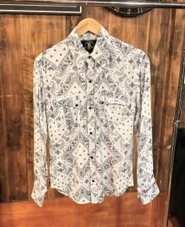 スカルフライト★メンズパイルシャツ　七分袖 スカルフライト／カリフォルニアライン正規取扱店】RAMBLE