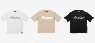 【Indian Motocycle】フロッキーロゴTシャツ　3カラー　インディアンモトサイクル