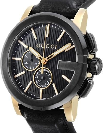 GUCCI 腕時計　ブラック グッチ GUCCI YA101203 Gクロノ 腕時計 通販 ブラック文字盤