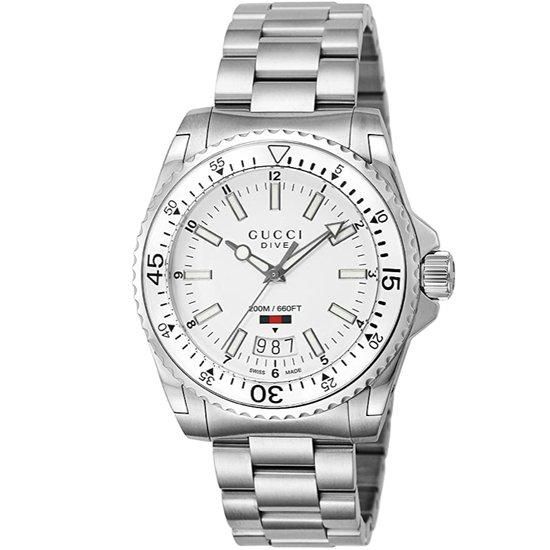 グッチ GUCCI YA136302 DIVE 腕時計 通販 ホワイト文字盤 グッチ GUCCI YA136302 DIVE 腕時計 通販 ホワイト文字盤