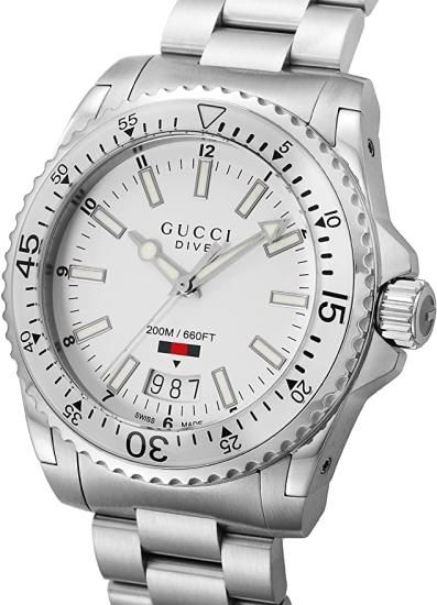 グッチ GUCCI YA136302 DIVE 腕時計 通販 ホワイト文字盤 グッチ GUCCI YA136302 DIVE 腕時計 通販 ホワイト文字盤