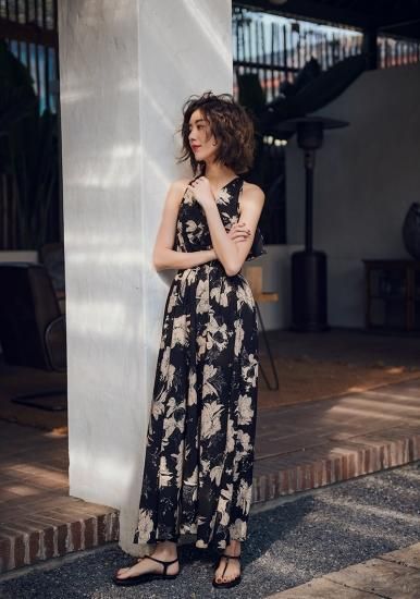 マキシ ワンピース 花柄 リゾート バックレス バカンス S~XL 楽天市場】リゾートワンピ 花柄 花柄ワンピ ホルターネック