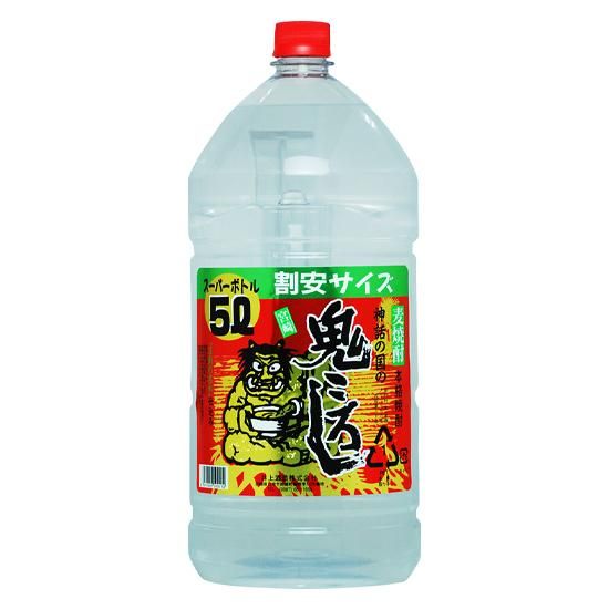 鬼ころし 麦 25度 5 000ml 大容量pet 宮崎 日南から本格焼酎 リキュール キャビアのお取り寄せ 焼酎道場オンラインショップ