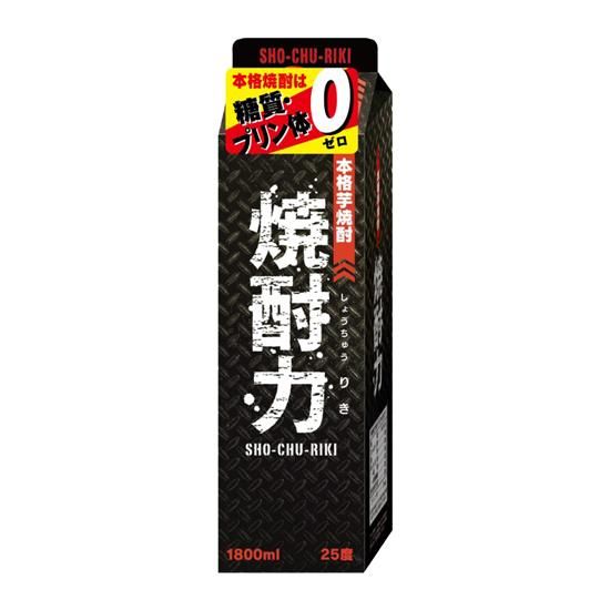 焼酎力 芋 25度 1,800ml 紙パック - 宮崎・日南から本格焼酎・リキュール・キャビアのお取り寄せ｜焼酎道場オンラインショップ