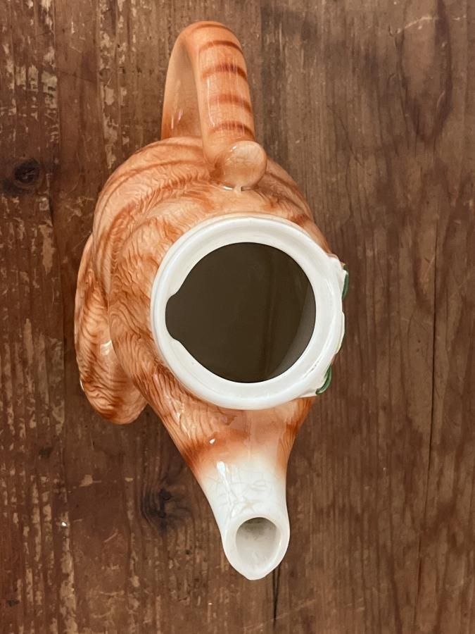 猫の型のティーポットTony Wood - アンティークとテディベアの店 猫の型のティーポットTony Wood - アンティークとテディベアの店