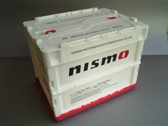 日産純正 nismo 折り畳みコンテナBOX (ホワイト) 限定生産品 ニスモ ...