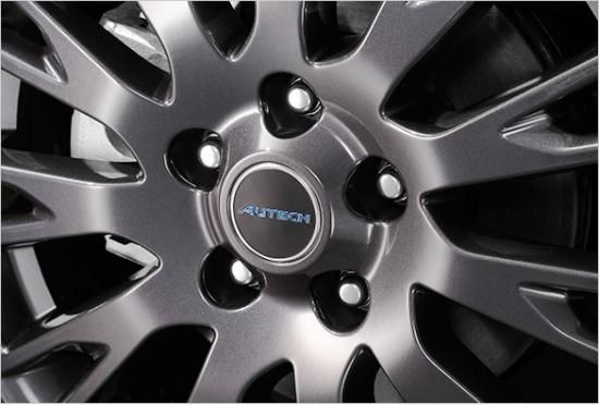 日産純正 オーテック AUTECH(ブルーロゴ )ホイールセンター