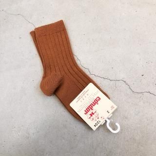 <img class='new_mark_img1' src='https://img.shop-pro.jp/img/new/icons14.gif' style='border:none;display:inline;margin:0px;padding:0px;width:auto;' />CONDOR  rib short socks / cinnamon 688 8y last one!
